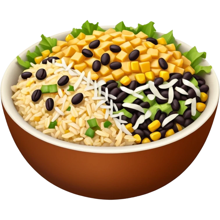 Chipotle bowl emoji