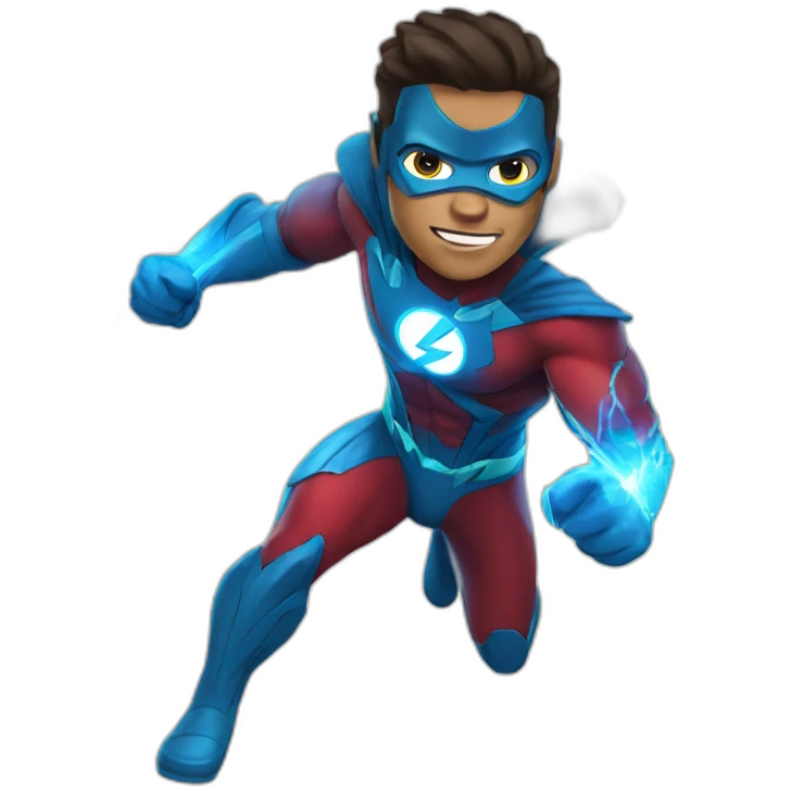 flash superhero emoji