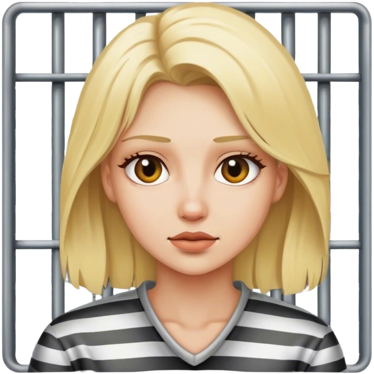 Blonde in jail emoji