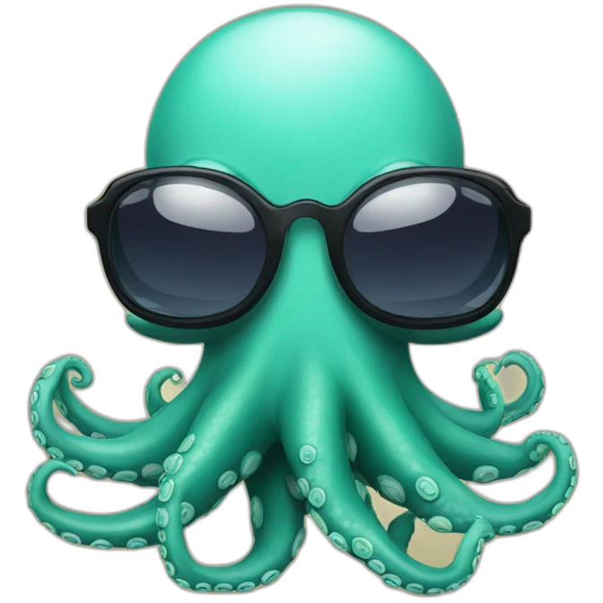 octopus wearing sunglasses emoji