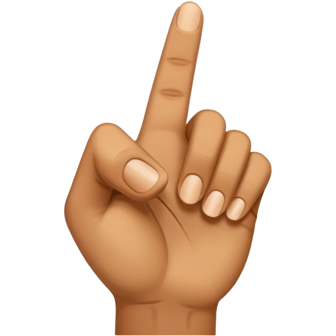 finger pointing straight ahead emoji