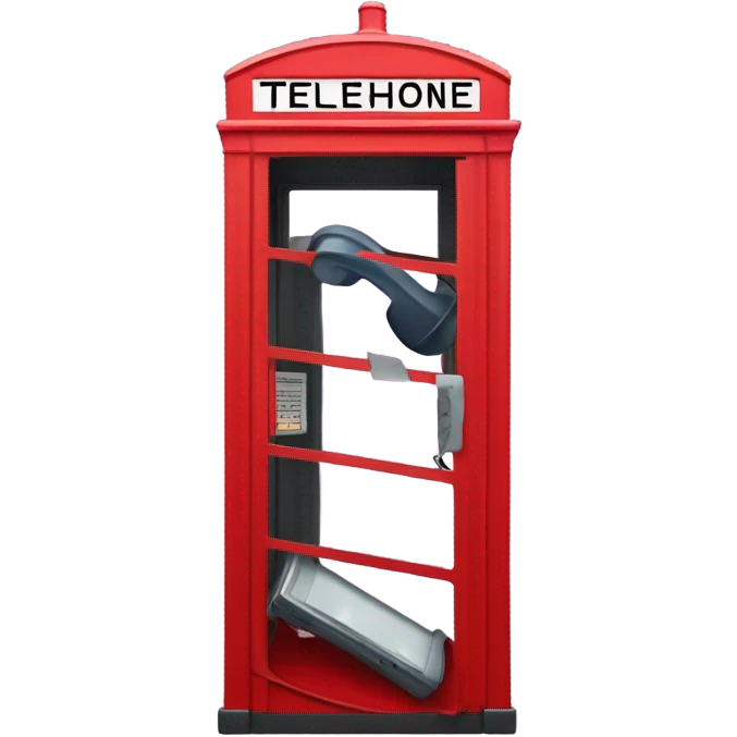 Telephone booth that is asleep emoji