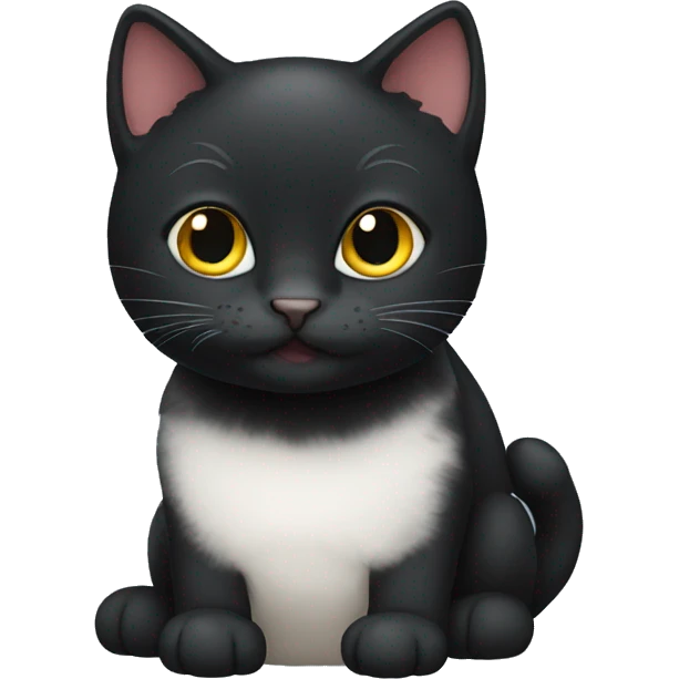 black kitty emoji