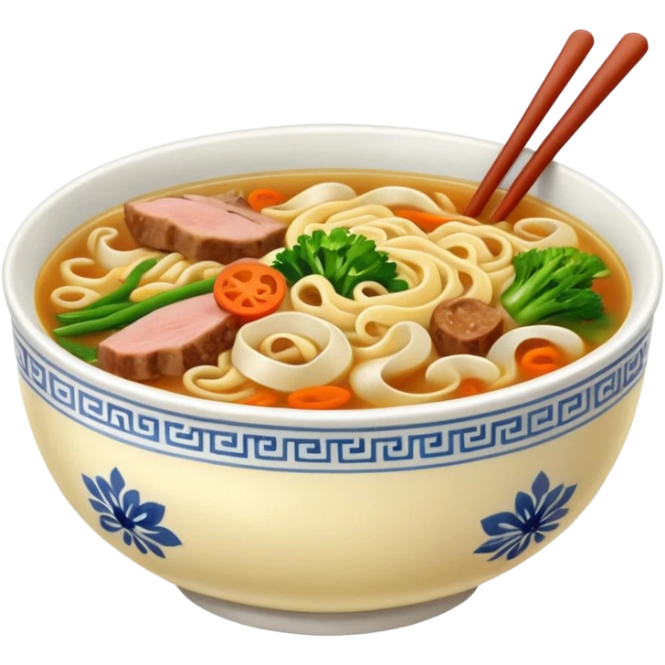 Realistic nuddle Soup    emoji