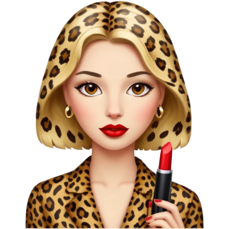 Kiss leopardato emoji