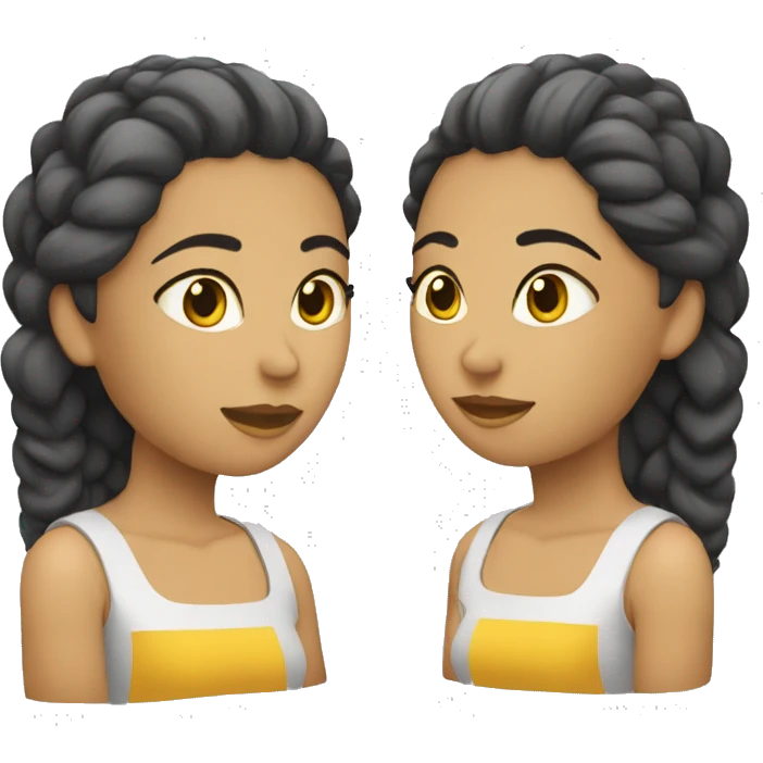 Mujer pelo rubio oscuro sin lentes, pelo corto emoji