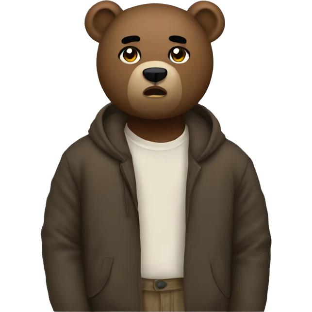 kanye bear emoji