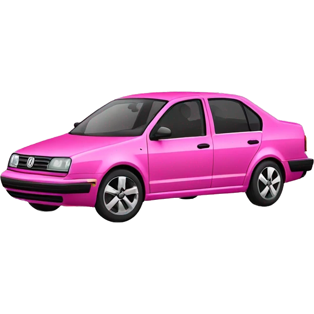 Pink Volkswagen Jetta  emoji