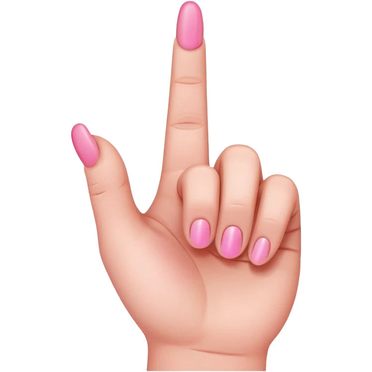 pink middle finger emoji