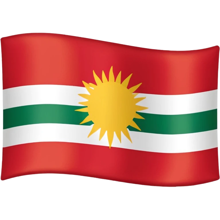 The beautiful flag of Iraqi Kurdistan emoji