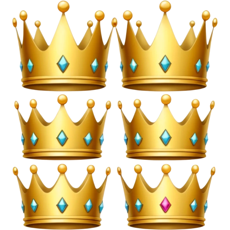 Gold crown group icon emoji