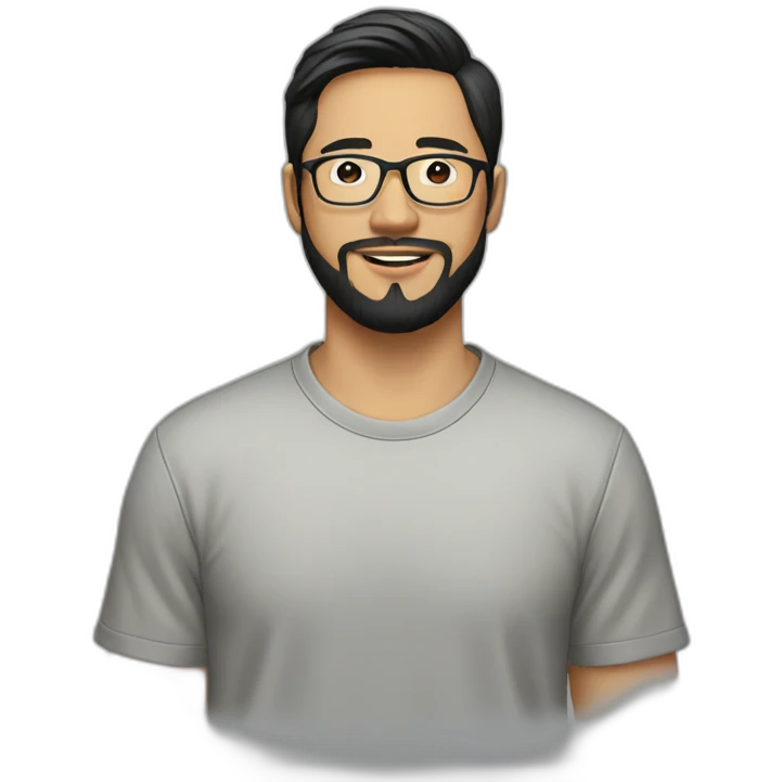 asian-guy-glasses-beard-dark-hair-squares-shirt emoji