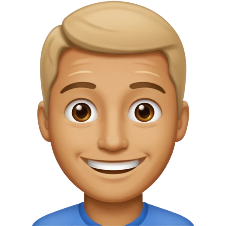 A man saying 6 7 emoji