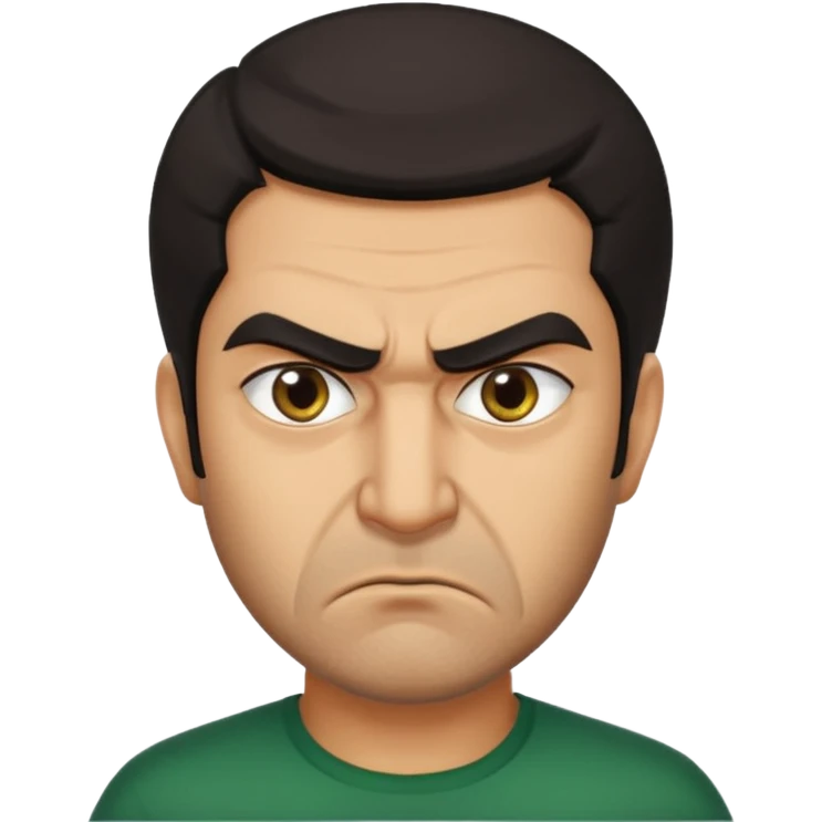 angry Iranian, in profile emoji