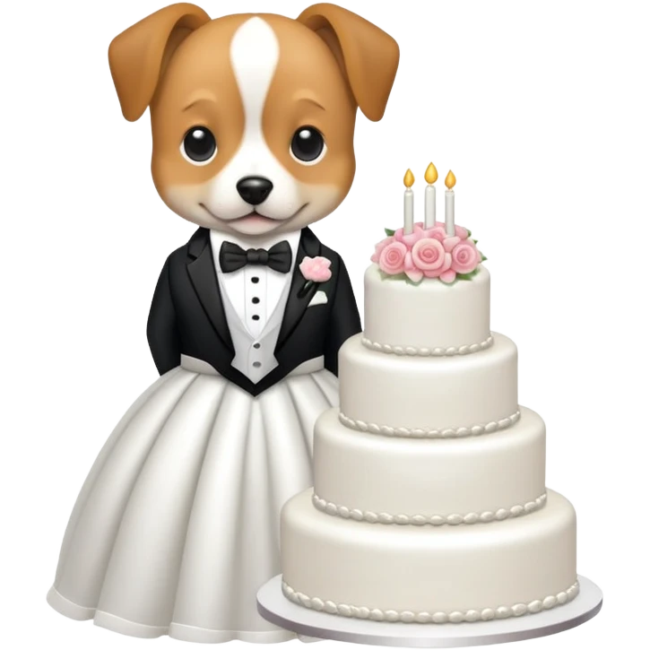 Dog wedding emoji