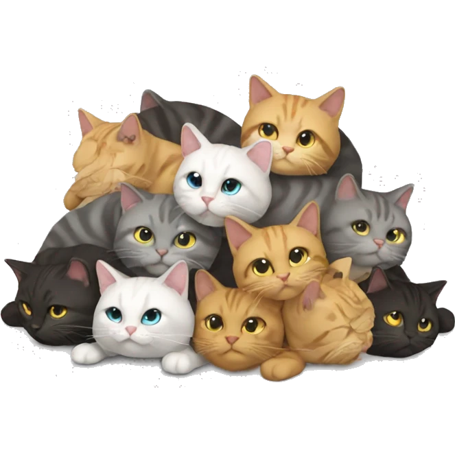 Pile of cat  emoji