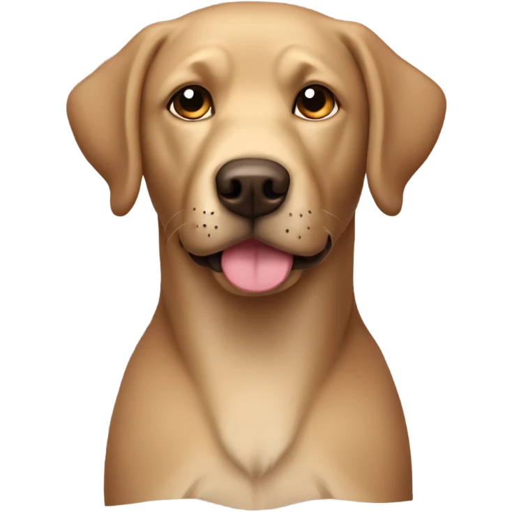 Perro labrador color marrón  emoji