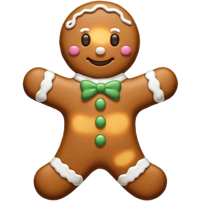 Gingerbread stylized emoji