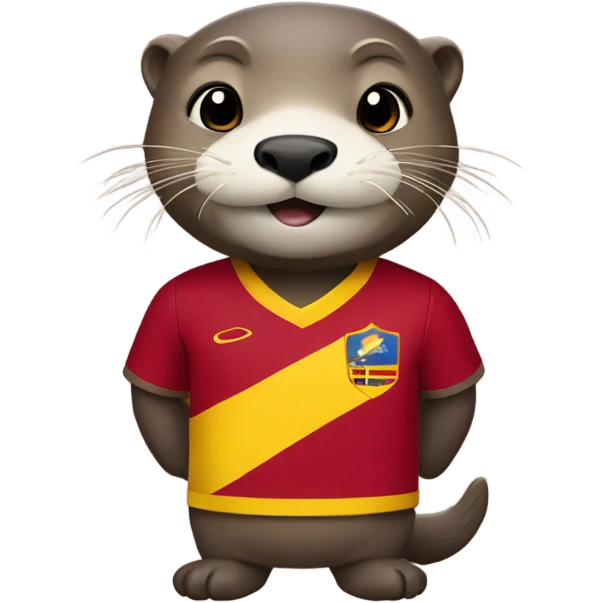 otter with the shirt of the Venezuelan soccer team emoji