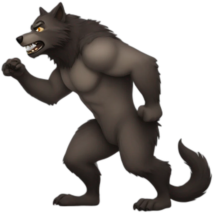 curvy werewolf emoji