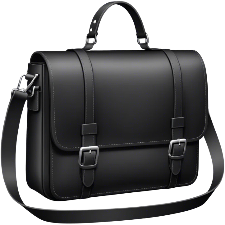 black messenger bag emoji