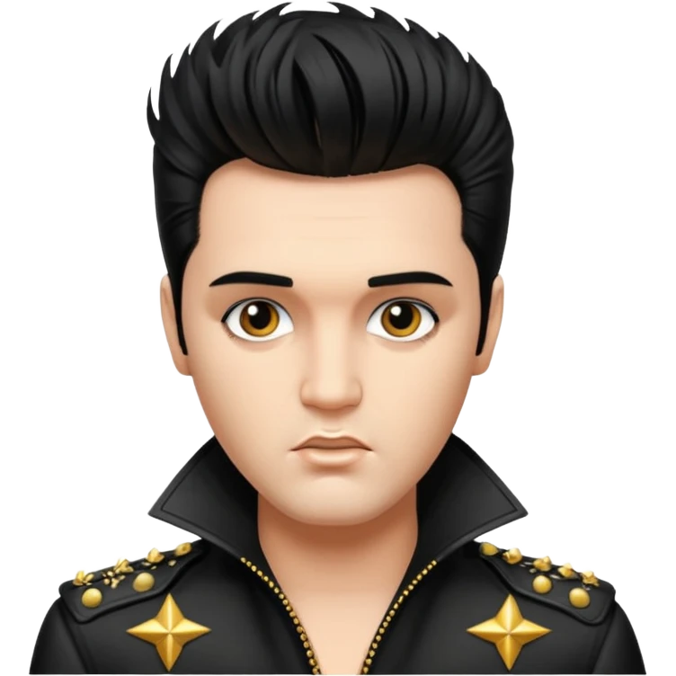 элвис пресли с панк причёской emoji