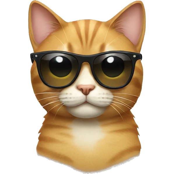 Cat with sunglasses emoji