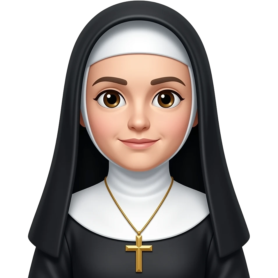 White nun emoji