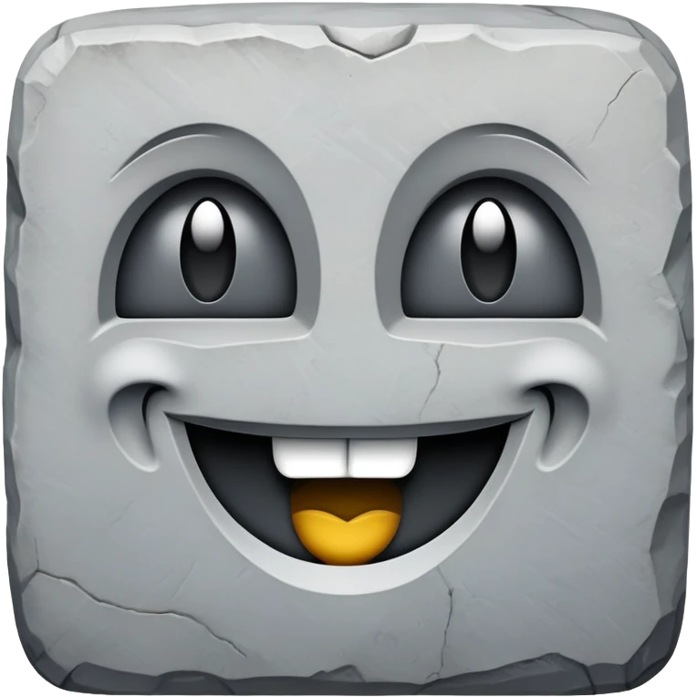 stone smile emoji