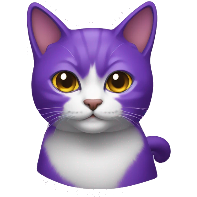 Gato morado emoji