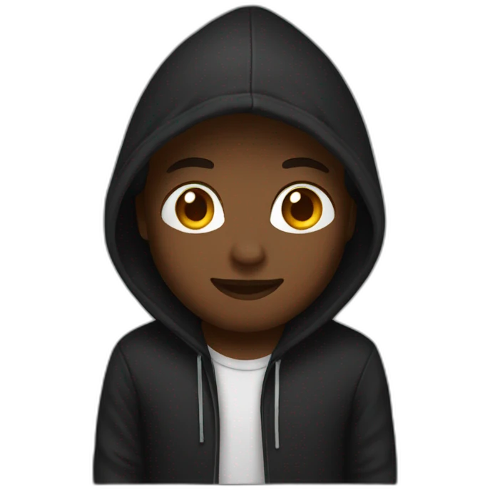Black hoodie  emoji