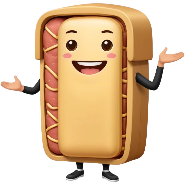spam artists welcoming guests at a spam meat exhibition  emoji