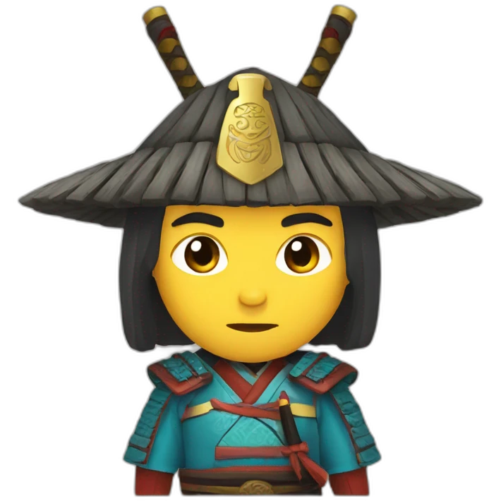 Kazakh samurai emoji