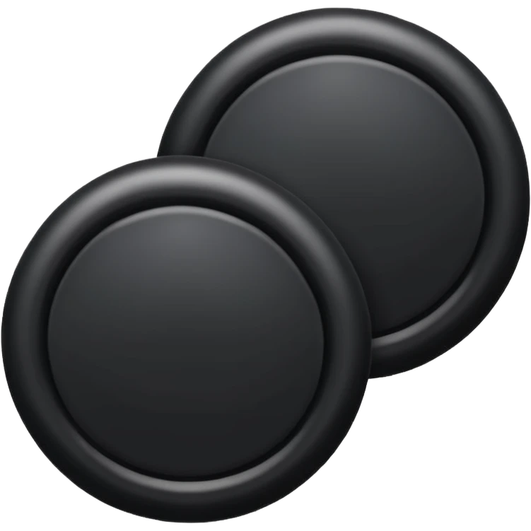 Make to round circles and one long line emoji