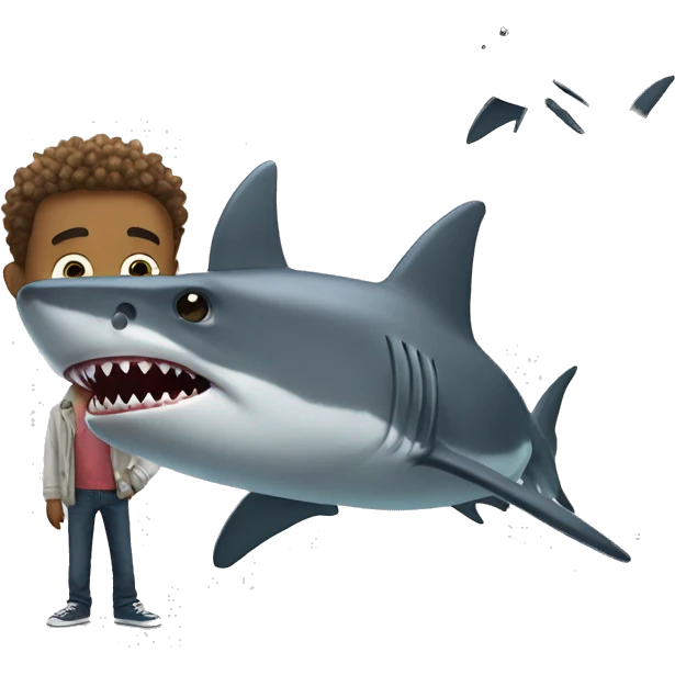 shark with stanley emoji