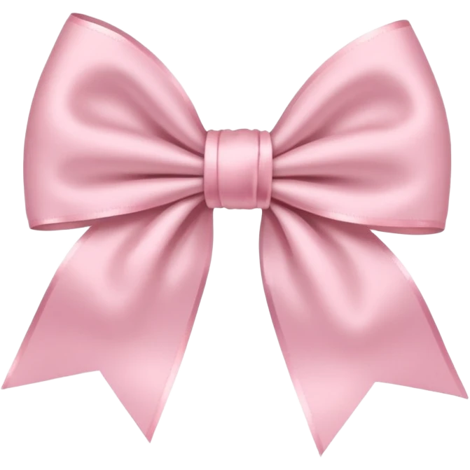 super pale pink bow as confeetti emoji
