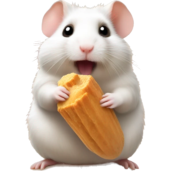 Hamster in the dessert  emoji