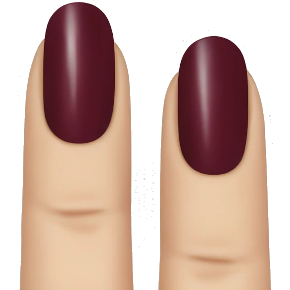 Burgundy nails  emoji
