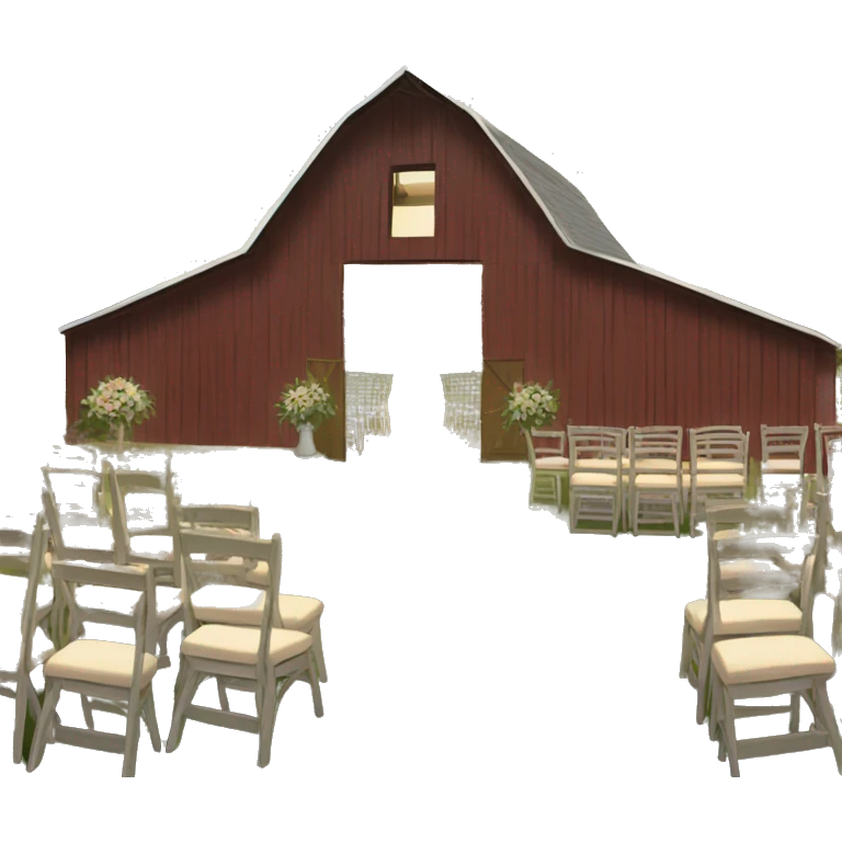 barn wedding venue   emoji