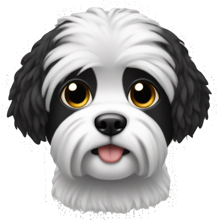 Black with some white shitzu emoji