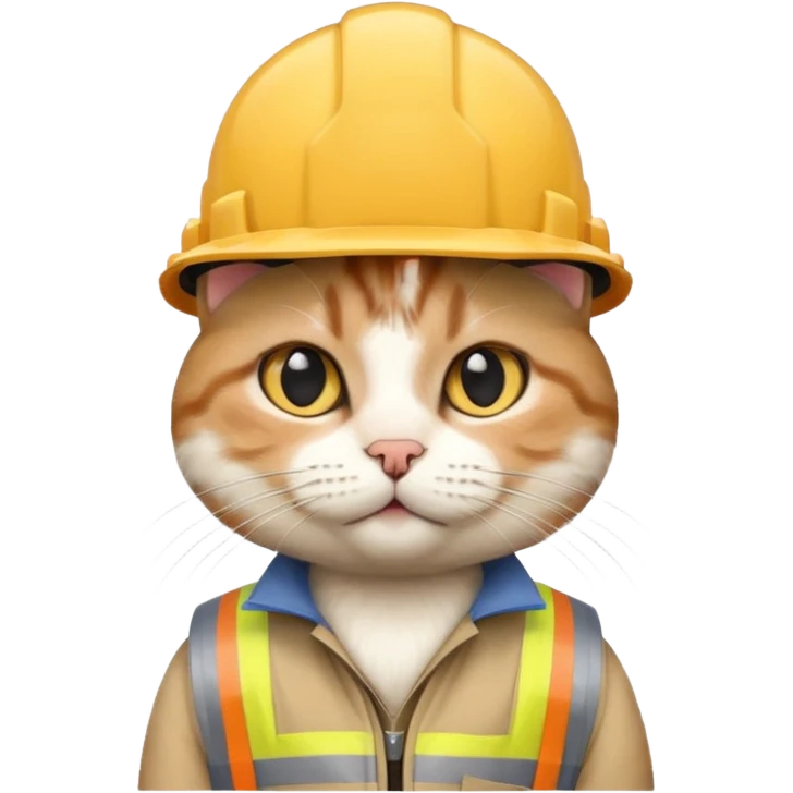 cat wearing architecture stuff emoji