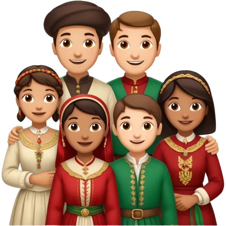 Italian immigrants, one people emoji