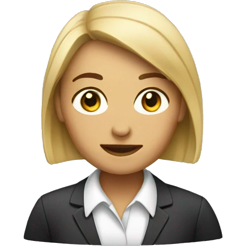 small size female manager emoji