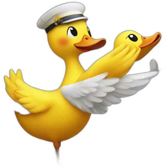 Dancing duck I'm boat and boat in plane and plane in the garden emoji