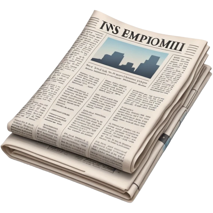 generate realistic detailed news paper emoji