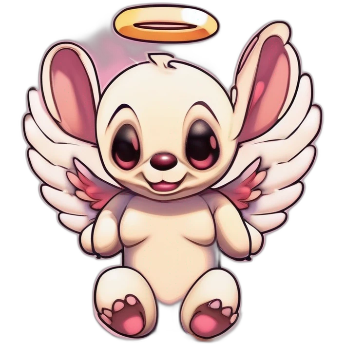 Angel and stitch emoji