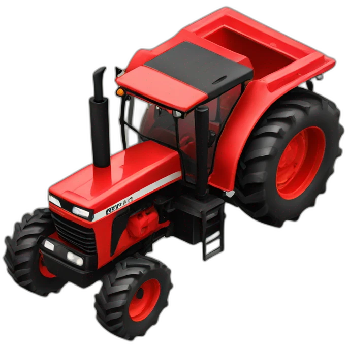 Tracteur rouge emoji