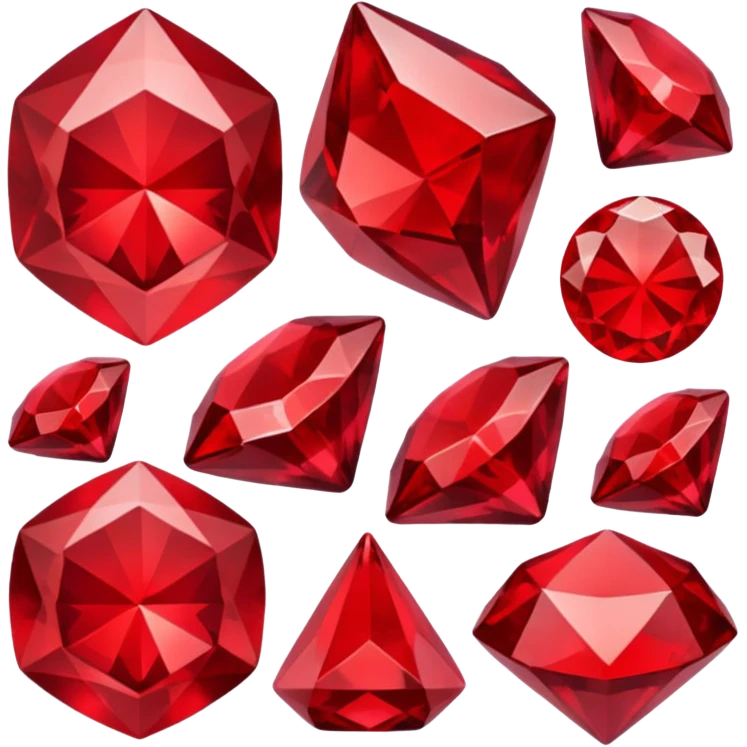 Red crystal group emoji