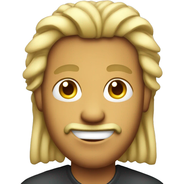 smirking emoji with a mullet emoji