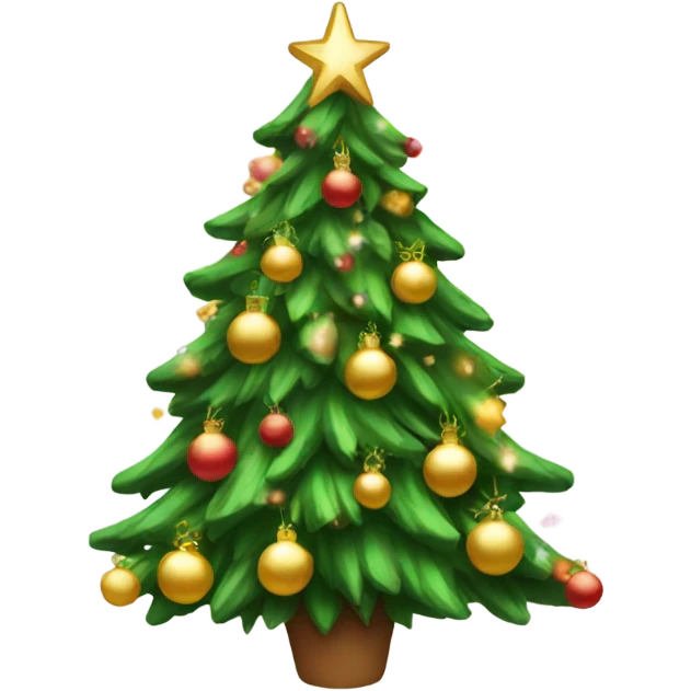 Aesthetic Christmas tree emoji